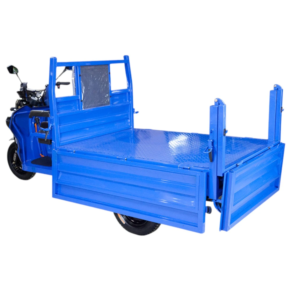 Грузовой электротрицикл Rutrike D5 1500 гидравлика (72V1500W) Чёрный матовый 7