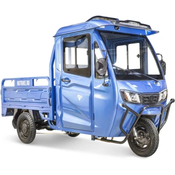 Грузовой электротрицикл Rutrike КАРГО Кабина Универсал 1500 60V1000W синий